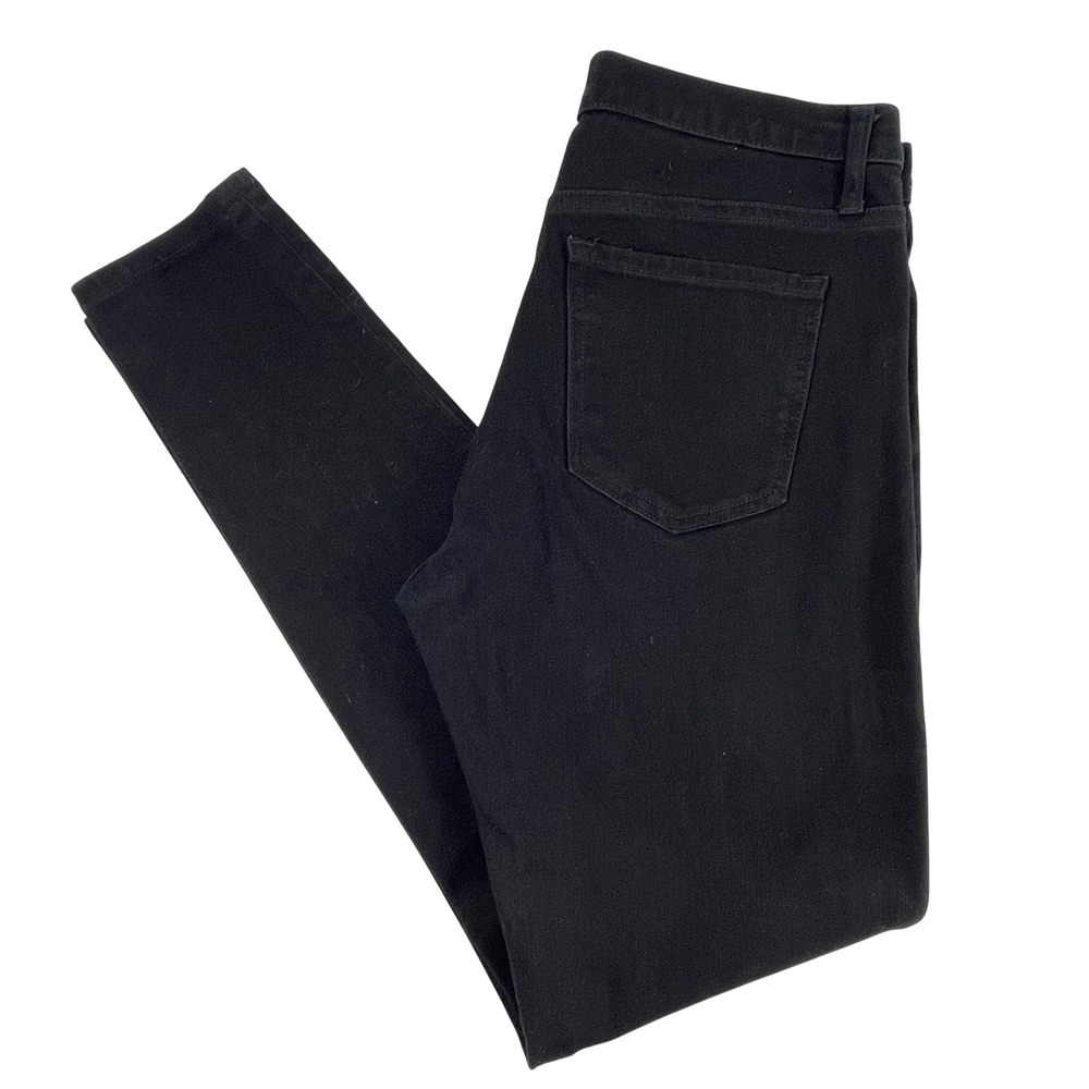Banana Republic Jeans Womens 29L Black Mid Rise Skinny Premium Denim Stretch - Picture 2 of 8